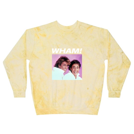 Discover WHAM! Blast Sweatshirts 80's George Michael Vibes, George Michael and Andrew Ridgeley Blast Sweatshirts