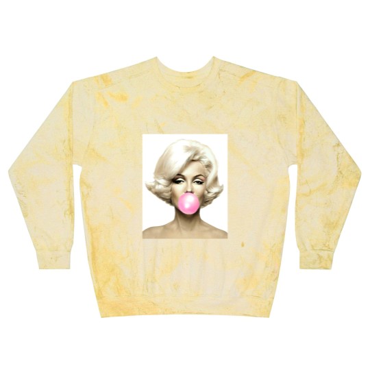 Discover Pink Marilyn Monroe Bubble Gum Blast Sweatshirts Blast Sweatshirts