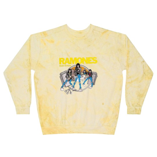Discover Ramones RoadTo Ruin Hypebeast Rock Band Vintage Design Blast Sweatshirts