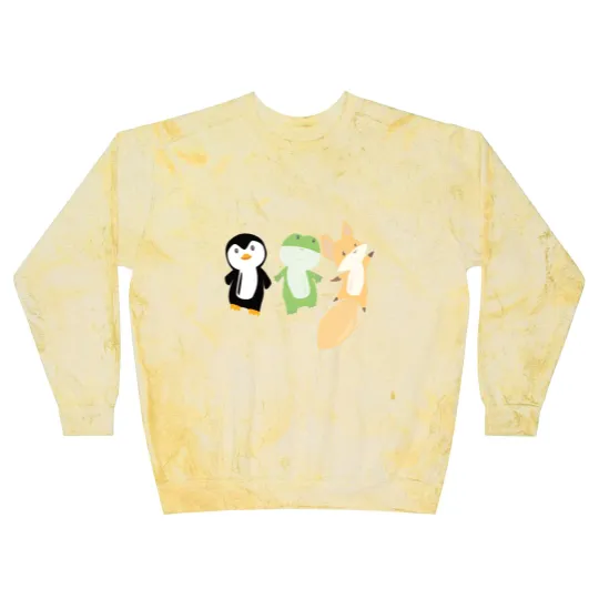 Discover Penguin frog fox cute animals for kids animal fun Blast Sweatshirts