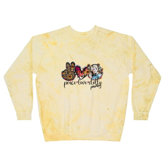 Discover Love Peace & Dolly Parton Unisex Jersey Short Sleeve Blast Sweatshirts