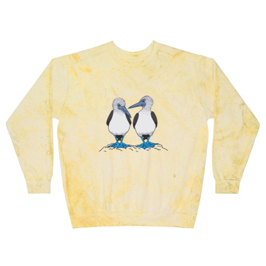Discover Blue Footed Booby Birds Blast Sweatshirts