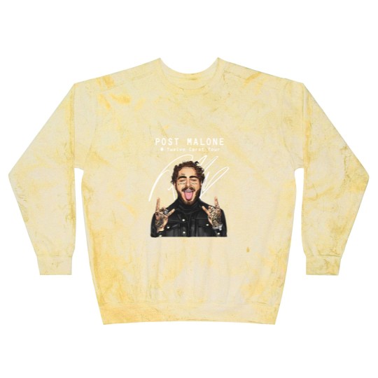 Discover Post Malone 12 Carat Tour Blast Sweatshirts -  Signed Signature Version - Post Malone Unisex Blast Sweatshirts Blast Sweatshirts