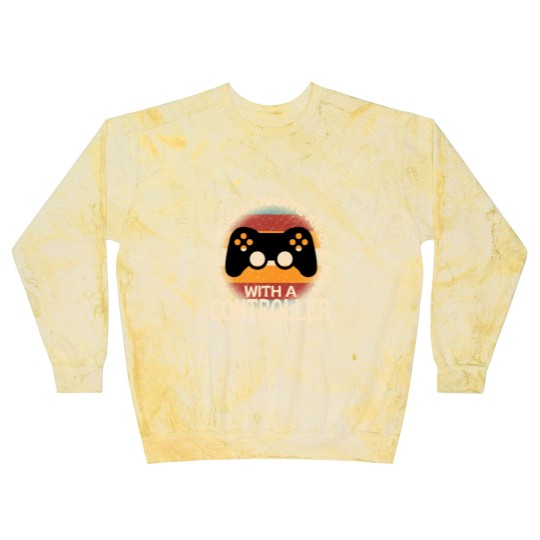 Discover Old Man With A Controller Blast Sweatshirts
