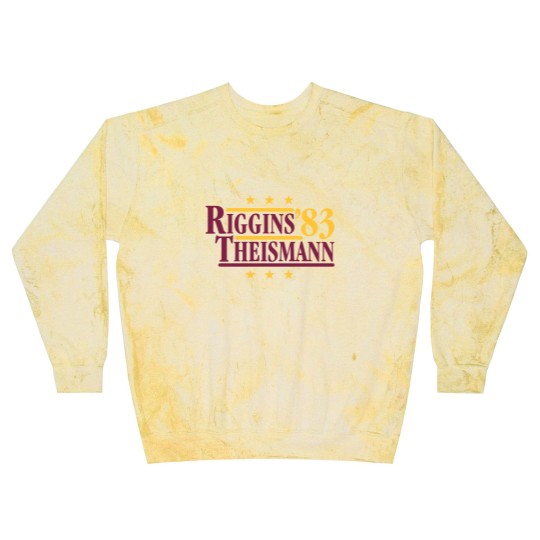 Discover Riggins & Theismann '83 Blast Sweatshirts, Football Legends For President Fan Blast Sweatshirts