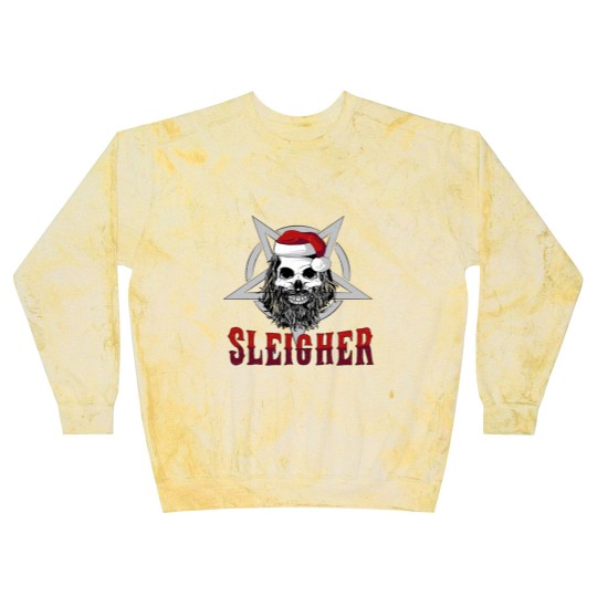 Discover Sleigher Heavy Metal Slayer Christmas Blast Sweatshirts