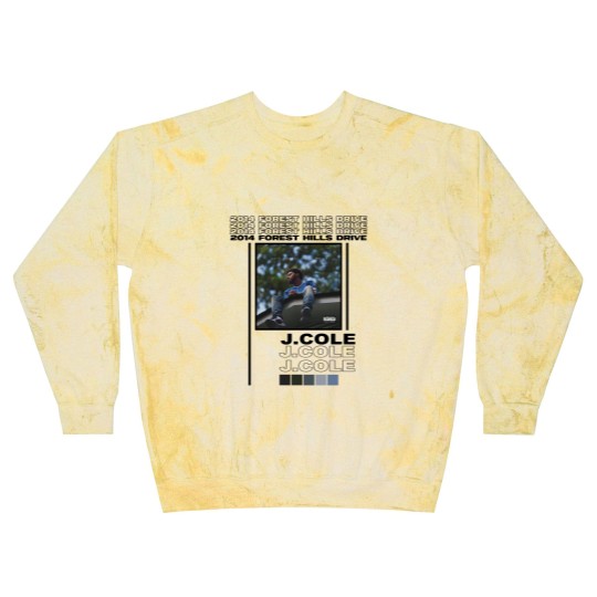 Discover J. Cole album cover Blast Sweatshirts, 2014 forest hills drive album cover Blast Sweatshirts,
