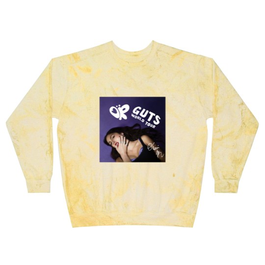 Discover Olivia Rodrigo GUTS World Tour 2024 Blast Sweatshirts Olivia Rodrigo Retro Blast Sweatshirts Gift Fans, Olivia Rodrigo GUTS Album Blast Sweatshirts