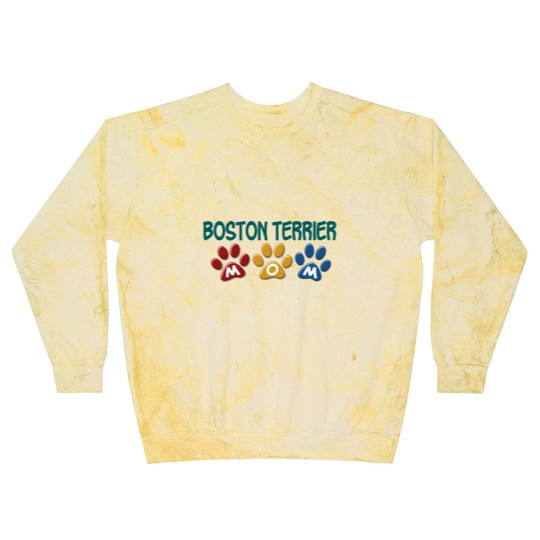 Discover BOSTON TERRIER MOM Paw Print 1 Blast Sweatshirts