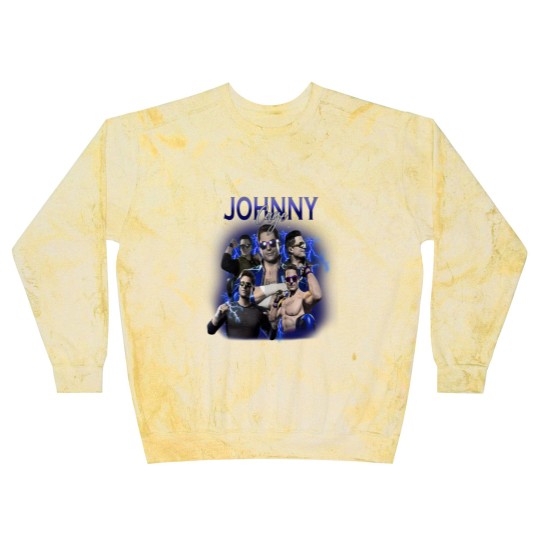 Discover Johnny Cage Mortal Kombat 1 90s Blast Sweatshirts, Bootleg Movie Fighting Games Vintage Y2K Blast Sweatshirts
