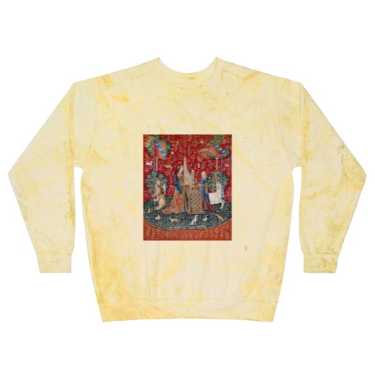 Discover Lady and Unicorn Medieval Tapestry Blast Sweatshirts