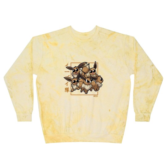 Discover Eevee Squad PKM Blast Sweatshirts Graphic Blast Sweatshirts,  Adult Men Unisex Game Cartoon Anime Japanese Umbreo Blast Sweatshirts