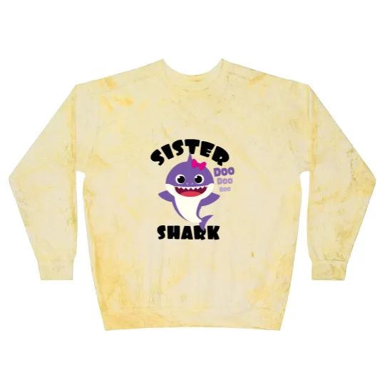 Discover Sister Shark Gift Cute Baby Shark Matching Family Blast Sweatshirts