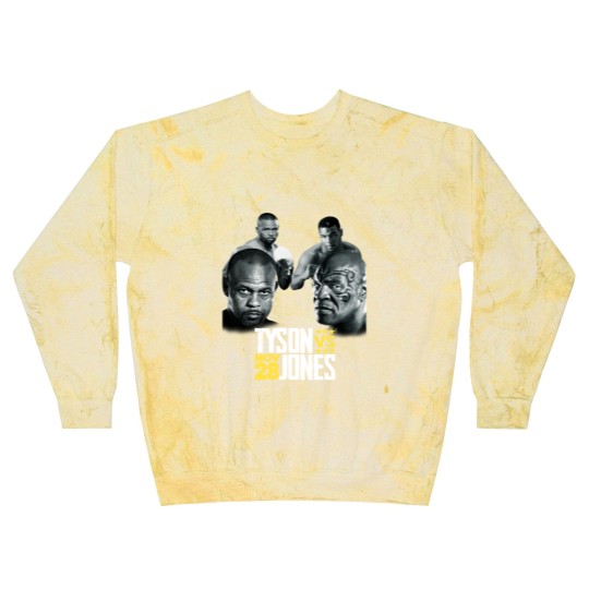 Discover Mike Tyson vs Roy Jones JR. Blast Sweatshirts Boxing Legends Super Fight Men's Blast Sweatshirts New