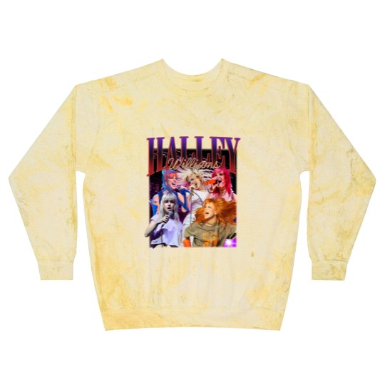 Discover Paramore Rock Band 2023 Vintage Blast Sweatshirts, HAYLEY Williams Homage Blast Sweatshirts