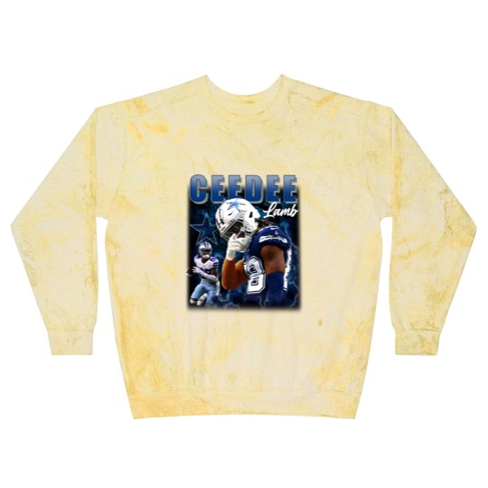 Discover Ceedee Lamb Cowboys Blast Sweatshirts, America Football Blast Sweatshirts, Washed Color Blast Sweatshirts