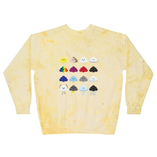 Discover Rain Drops Cloud Rainy Wet Clouds Cloudy Day Mood Blast Sweatshirts