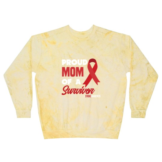 Discover Proud Mom Of A Survivor Stroke Awareness Blast Sweatshirts