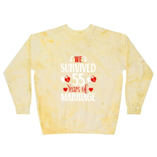 Discover 55th Wedding Anniversary 55 Year Marriage Romantic Blast Sweatshirts
