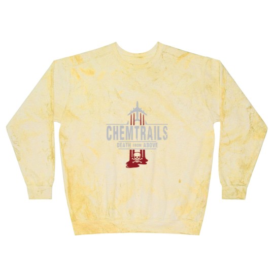 Discover Jet Chemtrails Red & Grey Logo Blast Sweatshirts