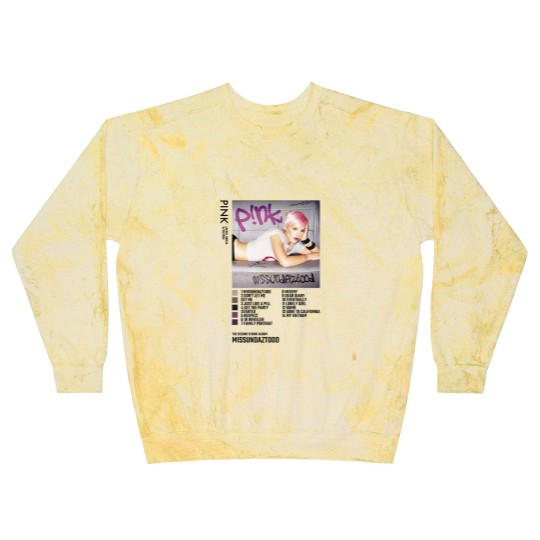 Discover Pink Missundaztood Album Blast Sweatshirts