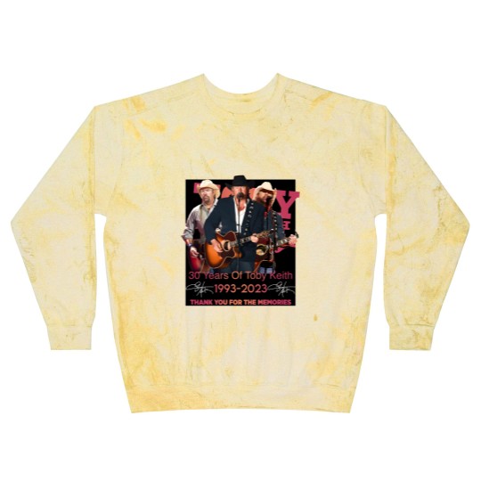 Discover New 30 Years Of Toby Keith 1993 - 2023 Thank You Blast Sweatshirts