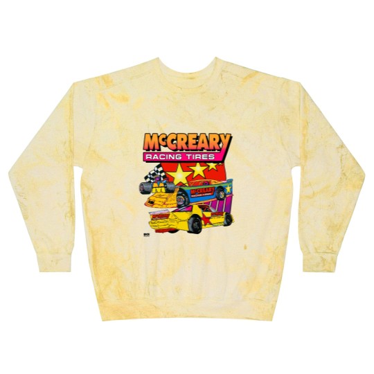 Discover Vintage 1990s McCreary Racing Tire Neon Blast Sweatshirts