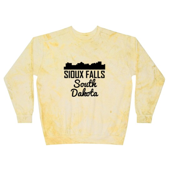 Discover Sioux Falls South Dakota Skyline Blast Sweatshirts