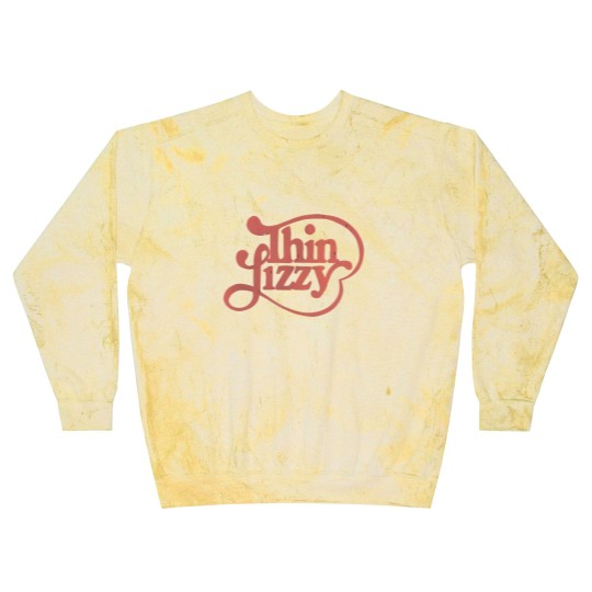 Discover Thin Lizzy First Logo Blast Sweatshirts - Vintage Style Blast Sweatshirts - Retro 1970s Band Unisex Blast Sweatshirts