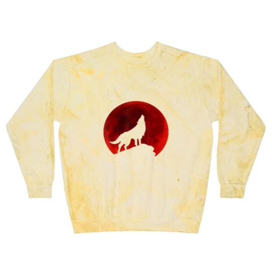 Discover Wolf Howling at Moon Blast Sweatshirts