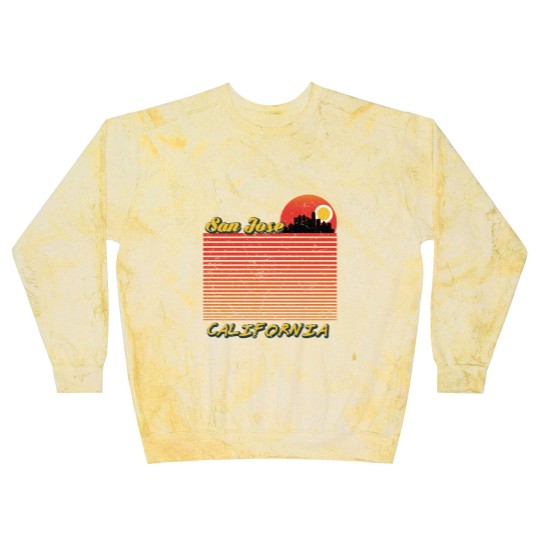 Discover Vintage San Jose City California Downtown Skyline Blast Sweatshirts
