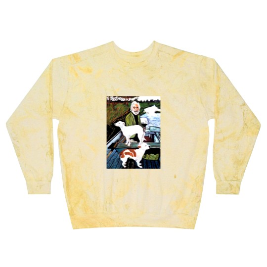 Discover Goodfellas Painting Old Man with Dog Blast Sweatshirts