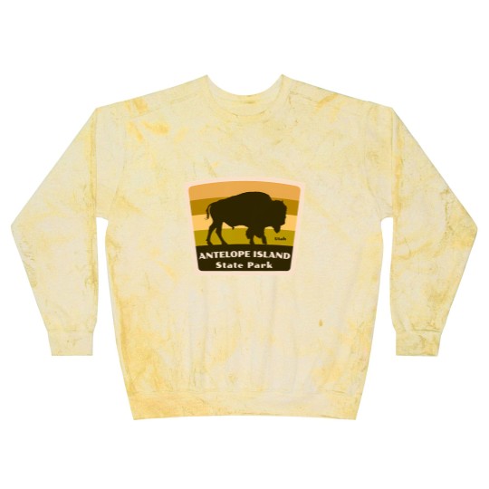 Discover antelope island state park utah bison herd souvenir Blast Sweatshirts
