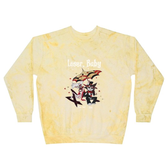 Discover Loser Baby Blast Sweatshirts, Angel Dust & Husk Blast Sweatshirts, Angel Dust Hazbin Hotel