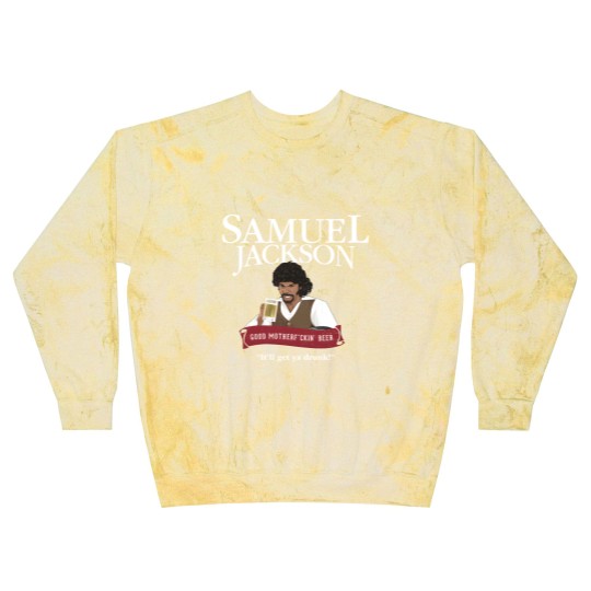 Discover Samuel Jackson Good Motherfckin_ Beer Blast Sweatshirts