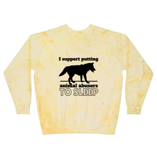 Discover I support puttin animal abusers to SLEEP Blast Sweatshirts