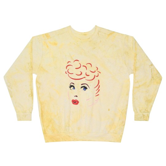 Discover I Love Lucy Silhouette White Blast Sweatshirts