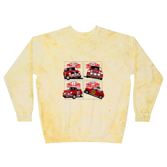 Discover Monte Carlo Rally Mini Coopers Blast Sweatshirts