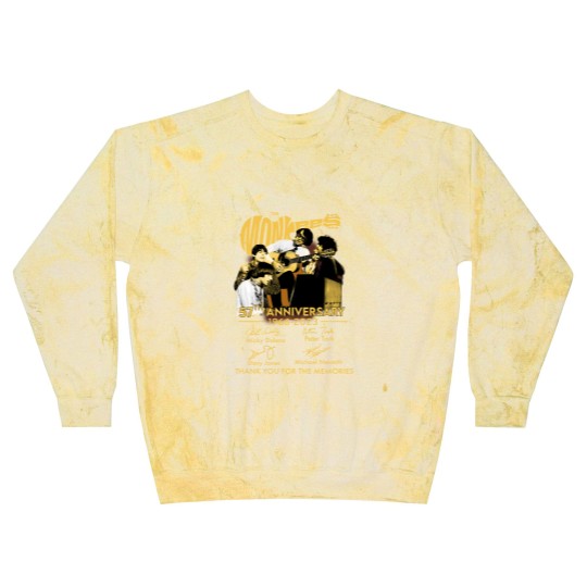 Discover The Monkees 57th Anniversary 1966-2023 Signatures Blast Sweatshirts, The Monkees Blast Sweatshirts Fan Gifts