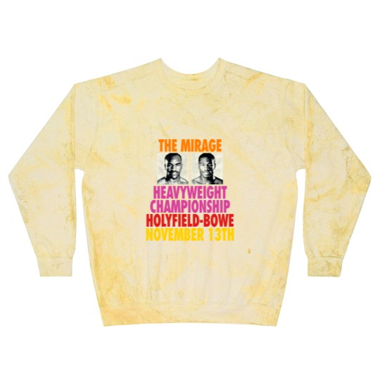 Discover Vtg Evander Holyfield Riddick Bowe Mens Boxing Blast Sweatshirts