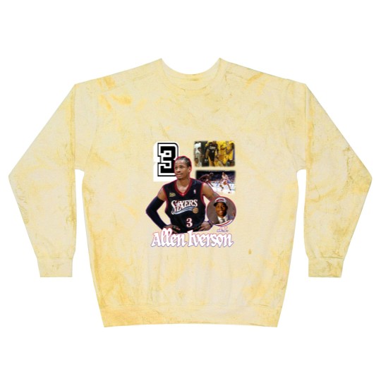 Discover Allen Iverson number 3 pro basketball player Blast Sweatshirts