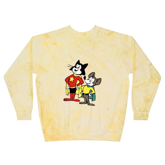 Discover Courageous Cat with Minute Mouse Blast Sweatshirts