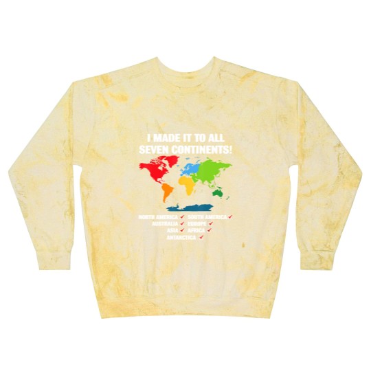Discover world traveler seven continents 7 continents club white Blast Sweatshirts