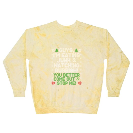 Discover Guys, I'm Eating Junk And Watching Rubbish! Blast Sweatshirts