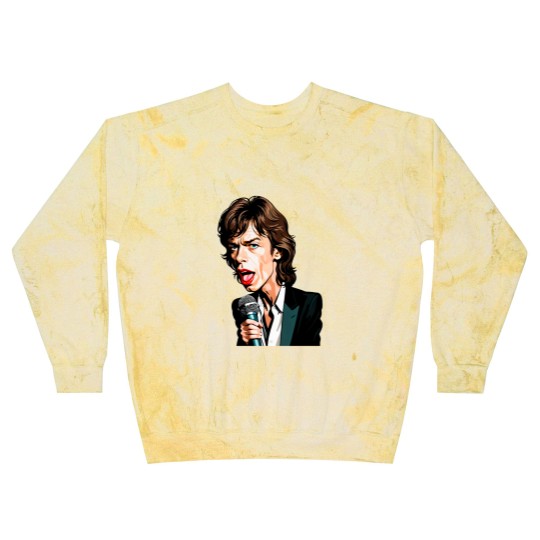 Discover Caricature of Mick Jagger Blast Sweatshirts