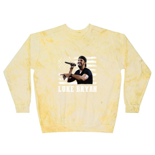 Discover Distressed American Flag Music Luke Legend Blast Sweatshirts