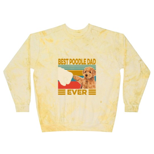 Discover Poodles Vintage Best Poodle Dad Ever dog lover Fathers Day 211 Poodle dog Blast Sweatshirts