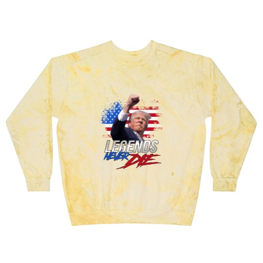 Discover Trump Legends Never Die Dark Blast Sweatshirts, Trump Fight 2024 Blast Sweatshirts