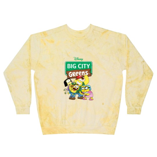 Discover Big City Greens Blast Sweatshirts Big City Greens Family Blast Sweatshirts Cricket Green Tilly Green Bill Green Blast Sweatshirts
