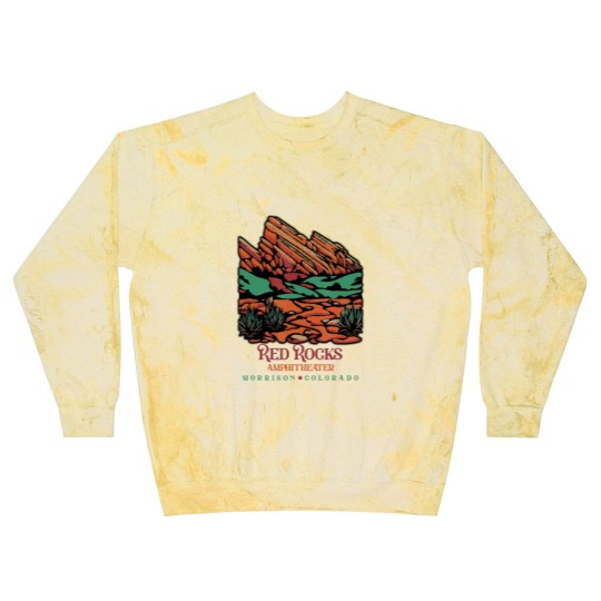 Discover red rocks amphitheater morrison colorado poster art Blast Sweatshirts